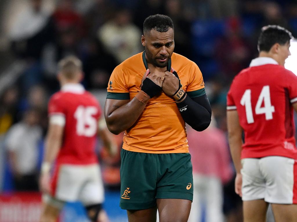 Samu Kerevi has paid the price for the Wallabies’ poor form. Picture: Hannah Peters/Getty Images