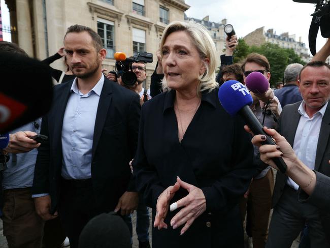 Newly elected MP and National Rally leader Marine Le Pen. Picture: Alain Jocard/AFP