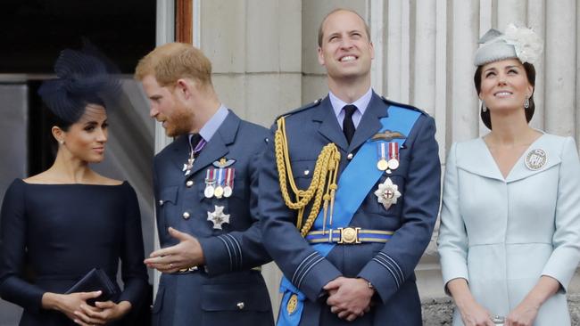 Meghan and Harry will be joining the Royal Family in celebrating the Queen’s Platinum Jubilee celebrations – but not on the Palace balcony. Picture: Tolga Akmen/AFP