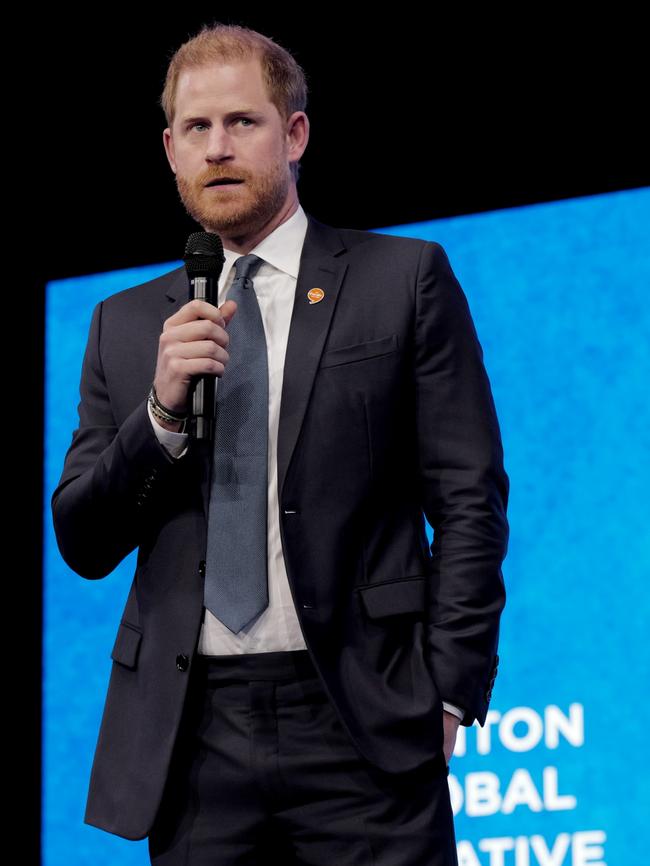 Prince Harry was there last week for the UN General Assembly’s Climate Week. Picture: Craig Barritt/Getty Images for Clinton Global Initiative)