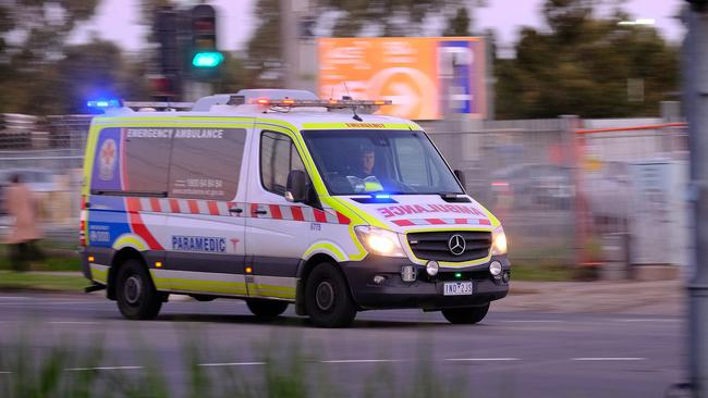 A teen has been injured after a roof crane dropped material and crushed him in Dandenong South.