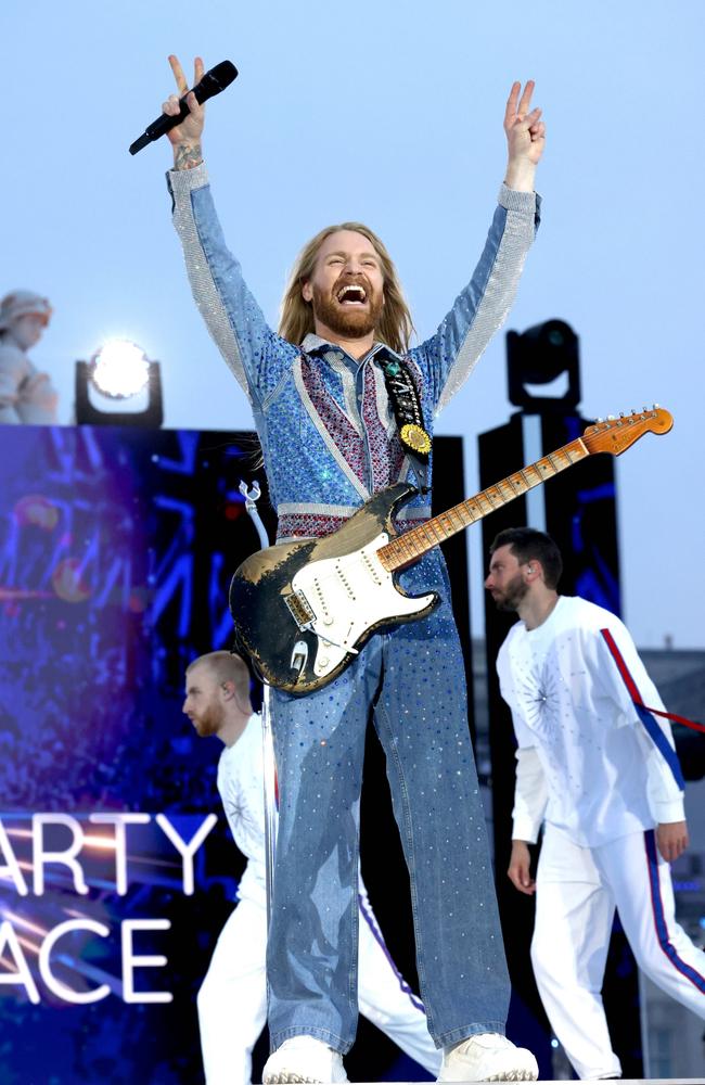 Sam Ryder performs at the BBC Platinum Party at the Palace. Picture: Getty