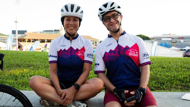 Tour De Brisbane 2023: Mark Jarvis and Selina Sharratt.