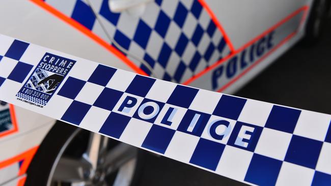 A man has been hospitalised with a fractured skull after he was allegedly assaulted with a scooter and left unconscious on a footpath