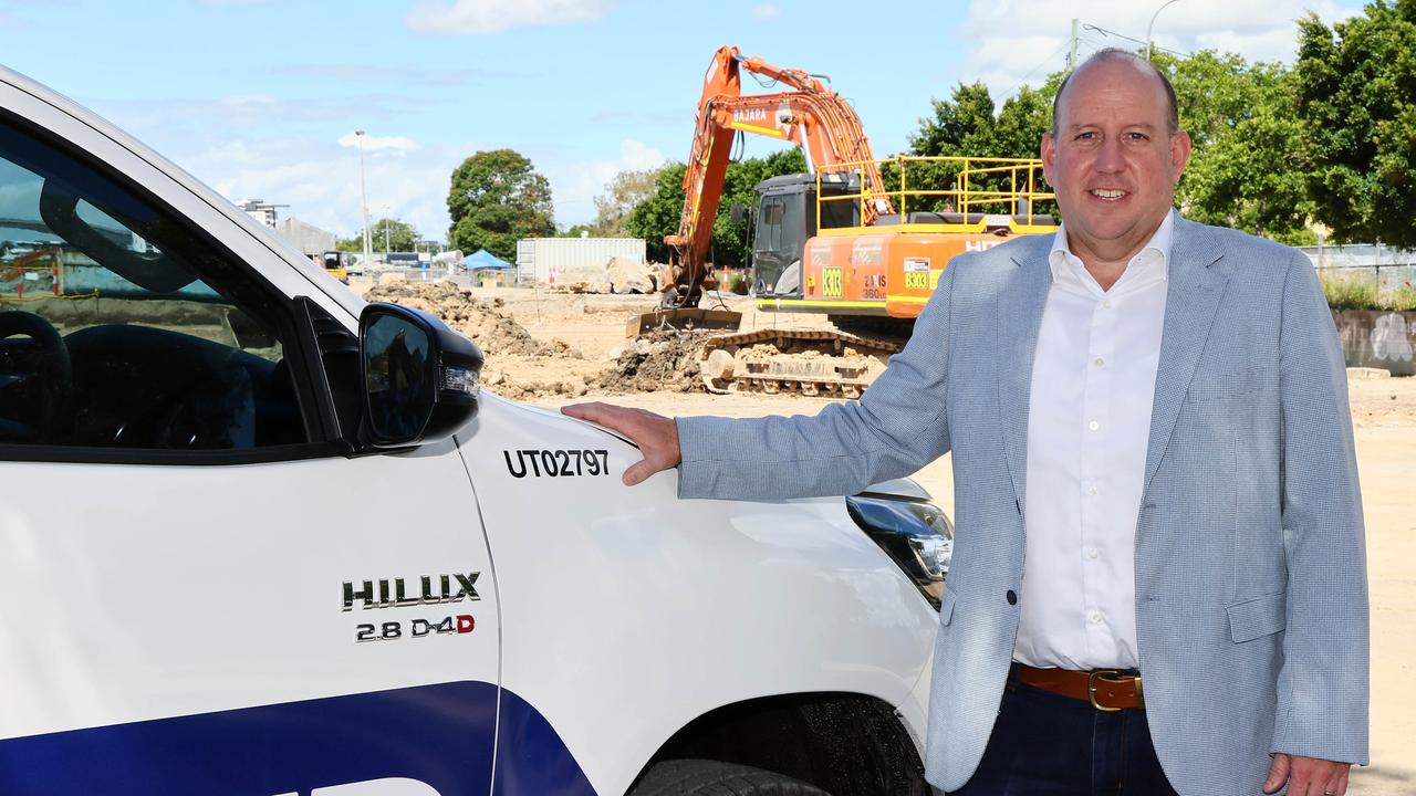 BMD Group boss Scott Power at its Northshore Brisbane street renewal worksite at Hamilton.