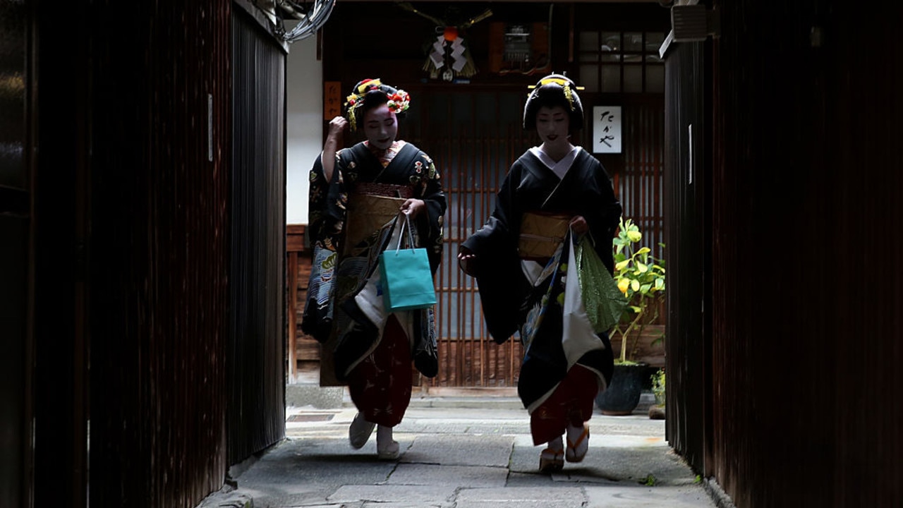 Private alleys where geishas work will be off limits for tourists. Picture: Buddhika Weerasinghe/Getty Images
