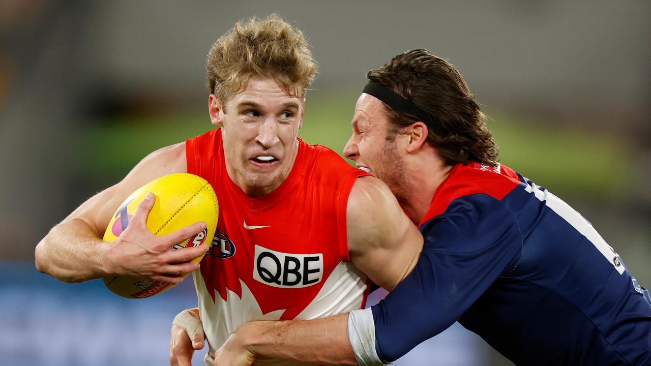 Dylan Stephens has cemented his spot in the Swans’ senior side after struggling for opportunities earlier in the year. Picture: Getty Images