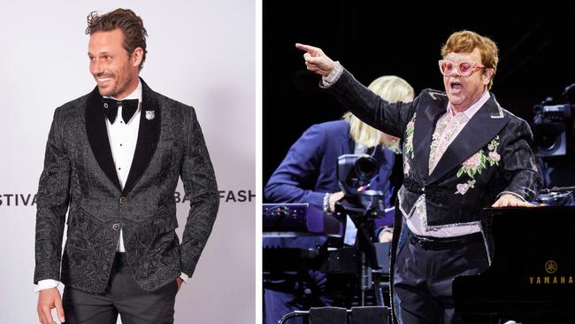 Elton John has been gifted a jacked from a Queensland designer.