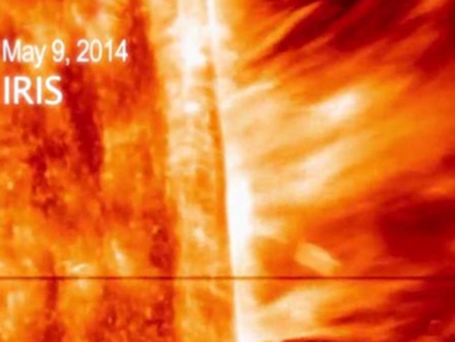 Spectacular ... sun flares erupt off the sun's corona — its outermost and hottest layer. Picture: NASA