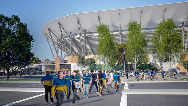 Artist's impression of the new Stadium at Parramatta.