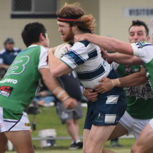 Jayden Batchelor of Mackay Brothers in action. Picture: Bernadette Vella.