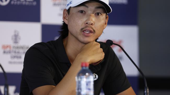 Min Woo Lee gave himself a ‘B’. Picture: Darrian Traynor/Getty Images