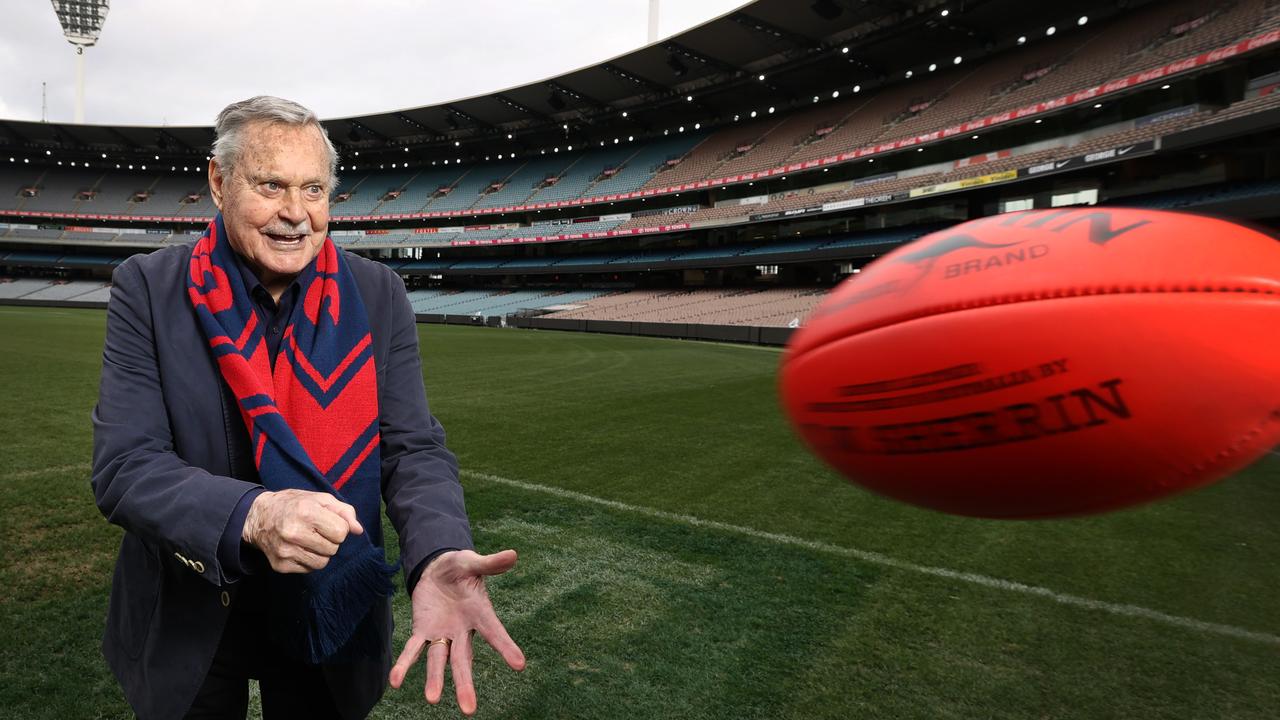 Ron Barassi is an icon at both Melbourne and Carlton. Picture: David Caird