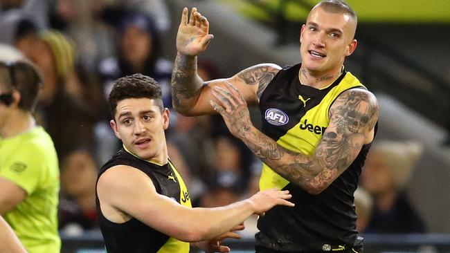 Dustin Martin has just finished ‘Dry July’. Picture: Getty Images