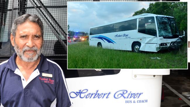 Ingham bus driver Michael Ryan has been labelled a hero for his actions in controlling his coach after the bus carrying 35 Hinchinbrook Shire Council employees collided with a mini-van on Wednesday. Picture: CAMERON BATES