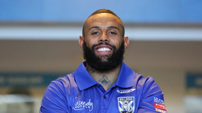 Former Melbourne Storm star Josh Addo-Carr in Canterbury Bulldogs colours as he prepares for the 2022 NRL season