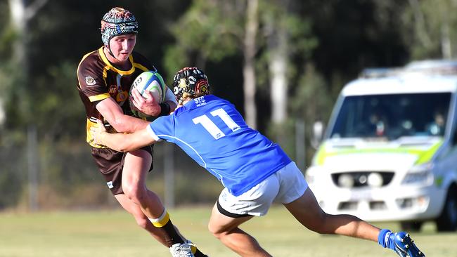 Padua College player Damon Humphrys AIC First XV rugby between Padua College and St Edmund's College Saturday May 13, 2023. Picture, John Gass