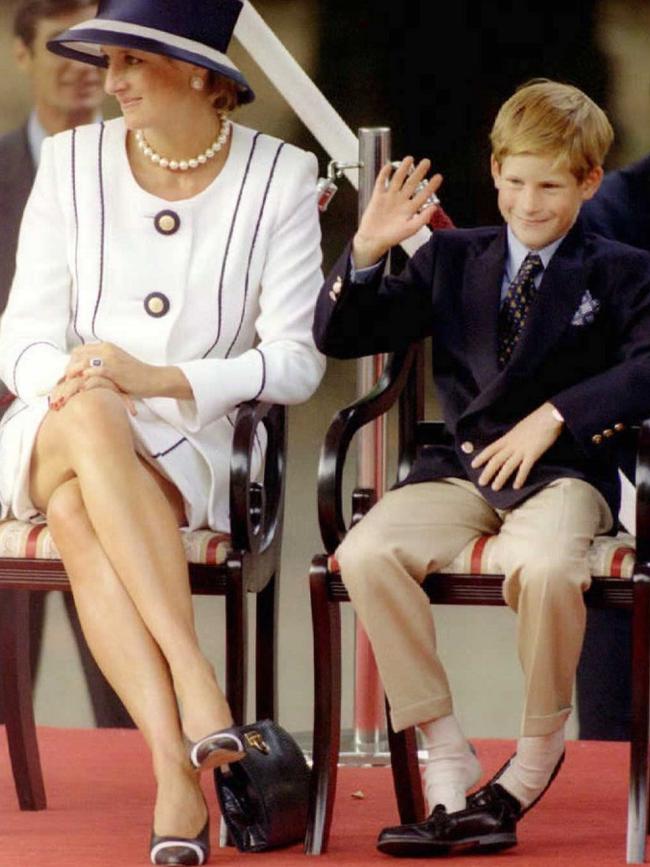 Princess Diana and Harry. Picture: AFP/Allan Lewis