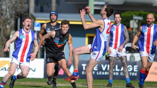 Rogan Kitts in action for Oakleigh. Photo: Oakleigh AFC Facebook.