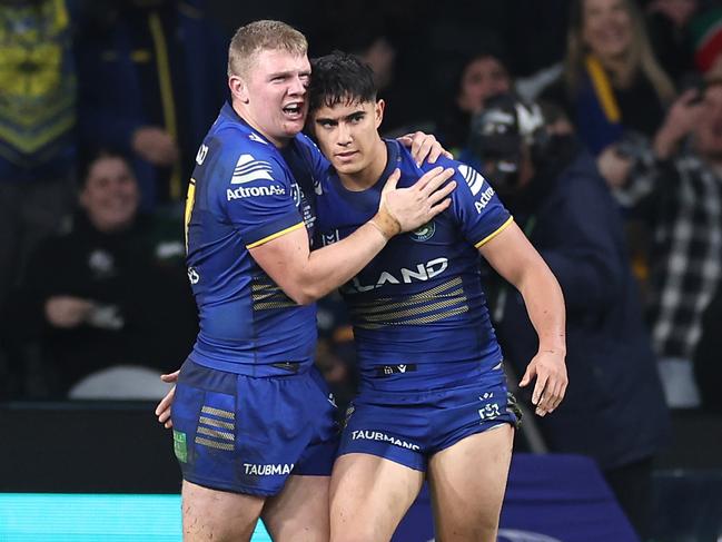 Can Blaize Talagi (R) keep his try scoring streak alive? Picture: Getty Images