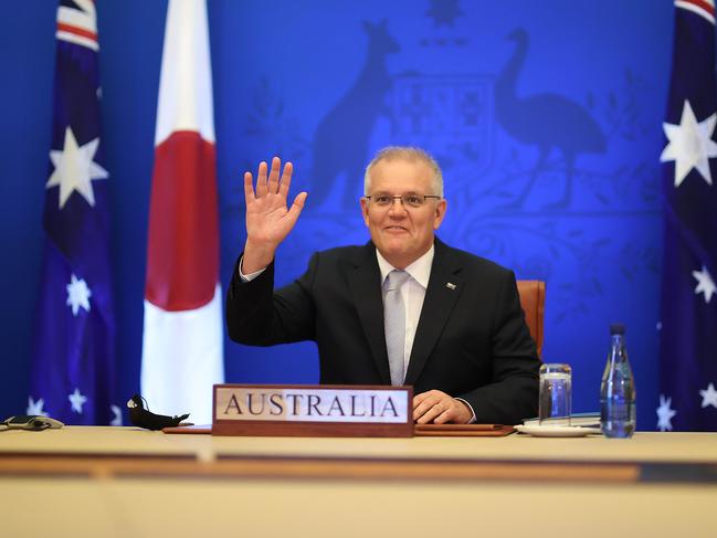 The Prime Minister said the new defence pact was important in ensuring a free Indo-Pacific. Picture: NCA NewsWire / Gary Ramage