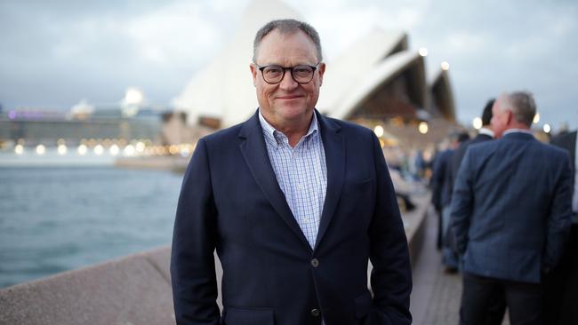 Trainer Tony McEvoy at the 2019 Everest Draw Projection function at the Opera Bar in Sydney on Tuesday. Picture: Christian Gilles