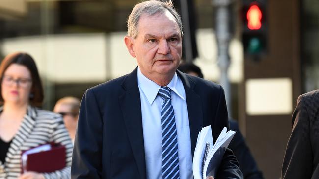 Former Ipswich mayor Paul Pisasale arrives at the District Court in Brisbane. (AAP Image/Dan Peled)