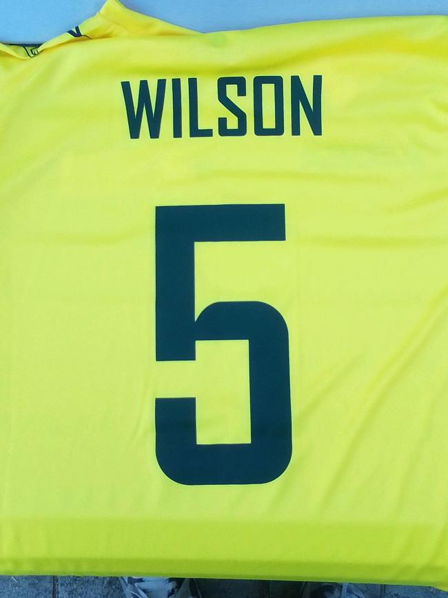 Michael Wilson’s shirt for the Homeless World Cup.