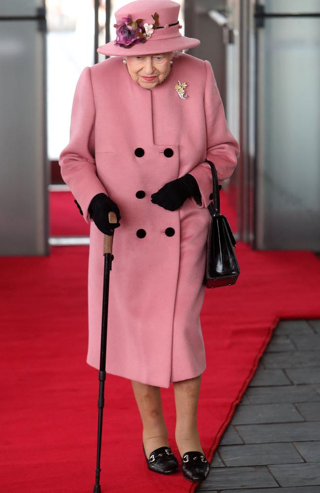 The Queen arrives to attend the ceremonial opening of the sixth Senedd, in Cardiff, Wales on October 14, 2021. Picture: Geoff Caddick