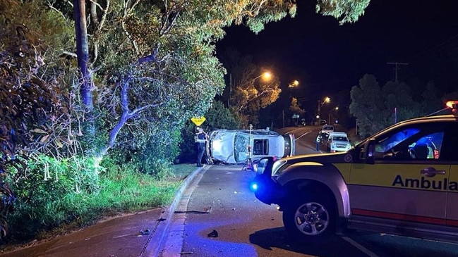 A 15-year-old girl has tragically died and a second teen and woman have been rushed to hospital after their BMW rolled on the Sunshine Coast.