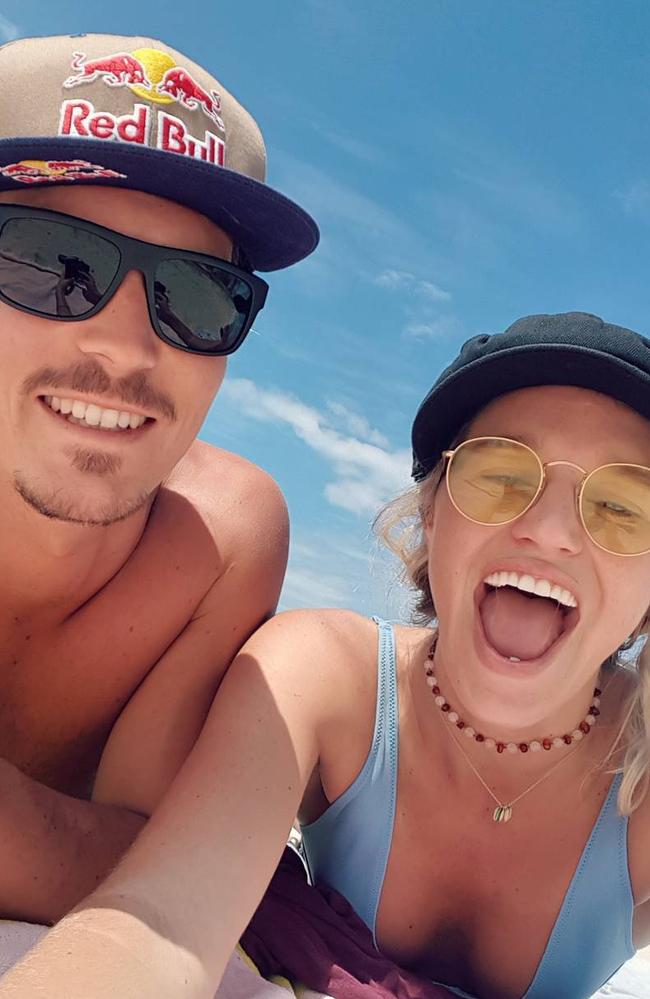 Alex 'Chumpy' Pullin with partner Ellidy Vlug – Photo Supplied Instagram
