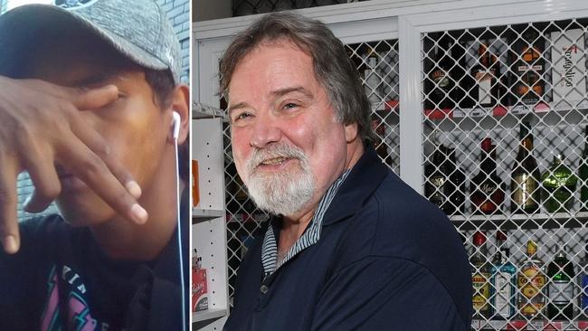 Phillip Randel Maurice Parry, left, was charged with murder over the April 23 death of 71-year-old Nightcliff Friendly Grocer owner Linford Feick.
