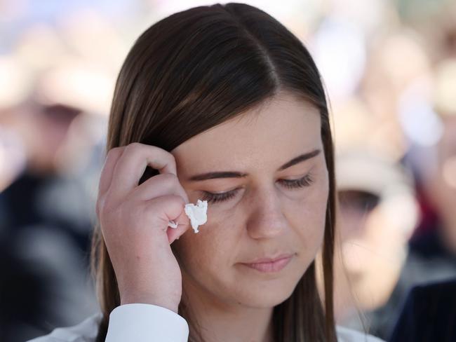 CANBERRA, AUSTRALIA NewsWire Photos, MARCH 15 2020: Brittany Higgins at the Women's March 4 Justice Rally in Canberra. The Women's March 4 Justice Rally at Parliament House in Canberra.Picture: NCA NewsWire / Gary Ramage