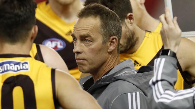 McLachlan doesn’t agree with Hawthorn coach Alastair Clarkson about where the game is at this season. Picture: Getty Images