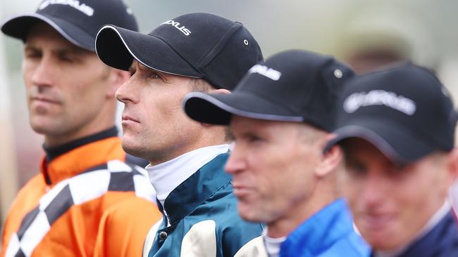 Hugh Bowman lines up before the Melbourne Cup.