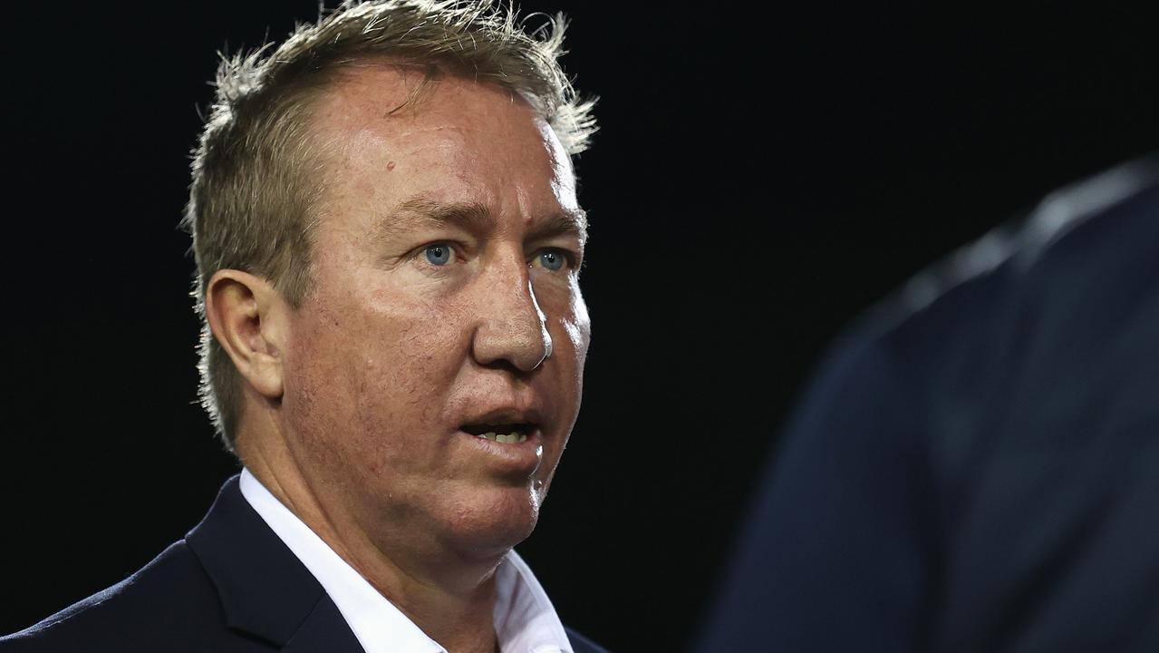 Roosters coach Trent Robinson likes his players ‘coaching each other’. Picture: Cameron Spencer/Getty Images