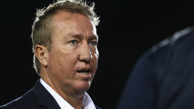 Roosters coach Trent Robinson likes his players ‘coaching each other’. Picture: Cameron Spencer/Getty Images