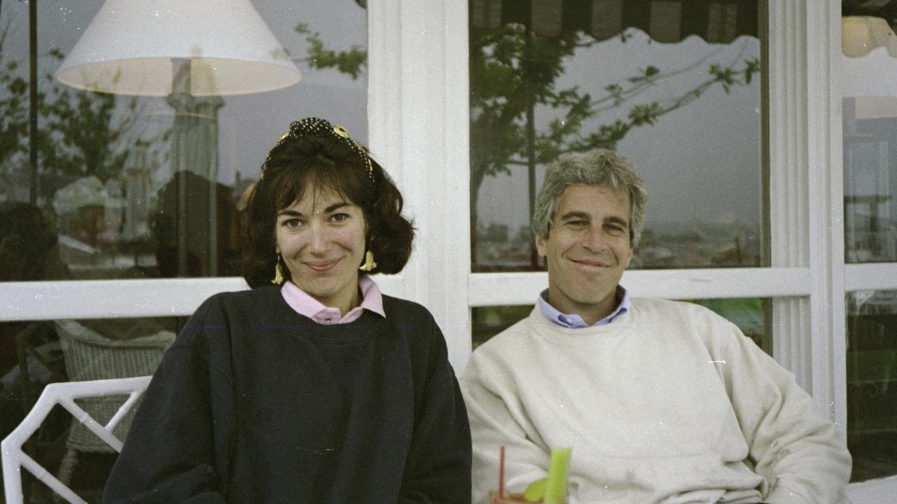 An undated photo of Ghislaine Maxwell and Jeffrey Epstein. Picture: Handout/US District Court for the Southern District of New York/AFP