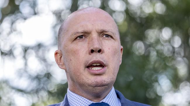 Home Affairs Minister Peter Dutton said the government was still considering its position: “The government will consider the compact and respond later in the year.”  Picture: AAP