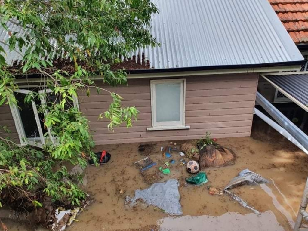 Flooding at Nick Davhill’s Fairfield house