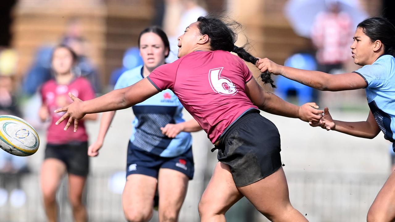 Heidi Dennis at the Australian Schools Rugby Championships action in 2022. Picture: Jeremy Piper