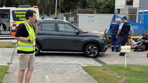 Three teenage boys on one e-bike collided with a car on Tuesday. Picture: Supplied