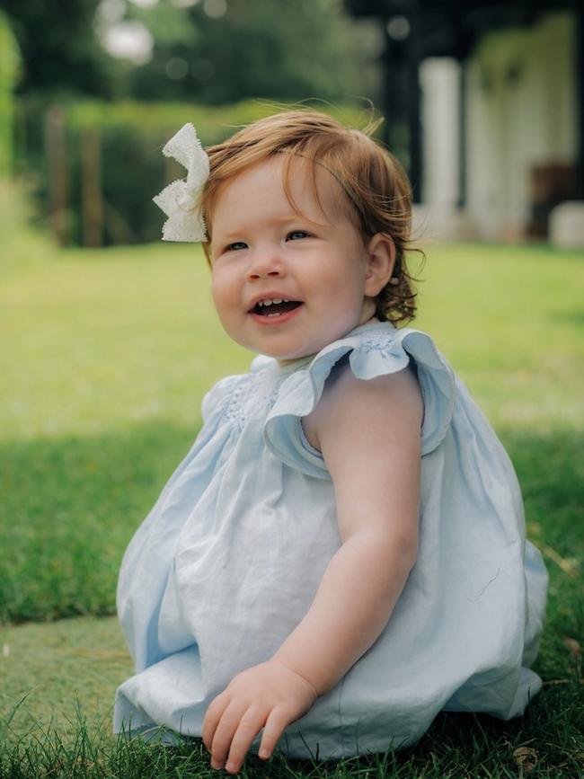 A picture released of Lilibet on her first birthday. Picture: Duke and Duchess of Sussex/Misan Harriman