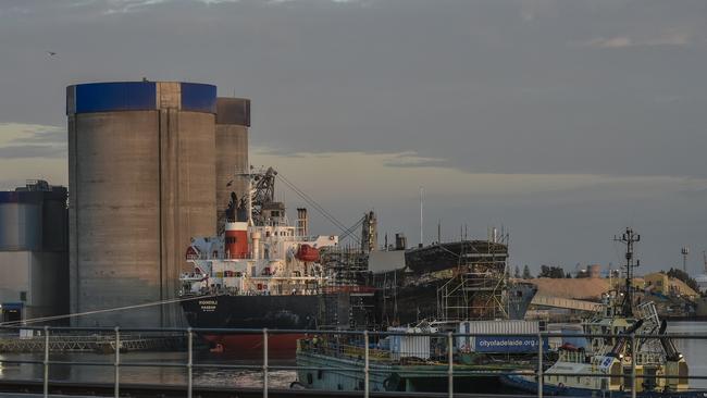 The clipper ship on its final journey. Picture: AAP Image/Roy VanDerVegt