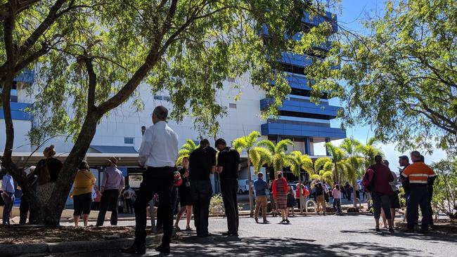 Patrons at Harbour View Hotel were evacuated during the earthquake. Picture: SUPPLIED