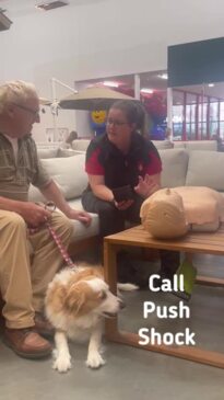 St John Ambulance volunteers and their CPR skills program