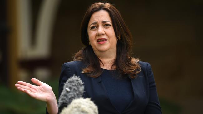 Queensland Premier Annastacia Palaszczuk in Brisbane on Tuesday. Picture: Dan Peled