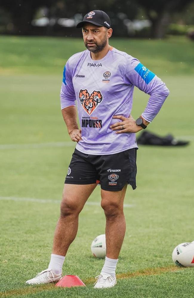 Will the Wests Tigers persist with coach Benji Marshall? Picture: Instagram