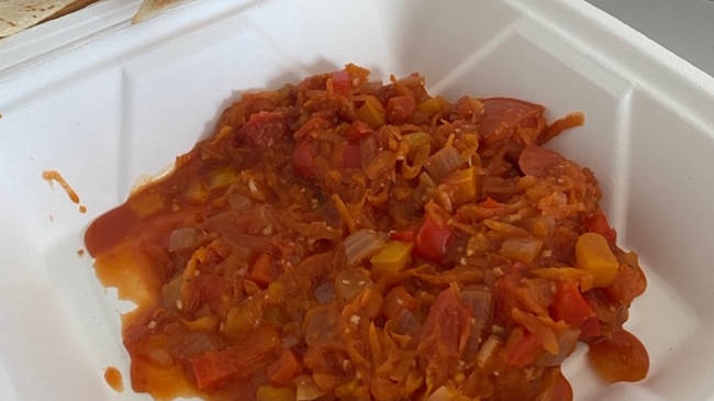 Vegan food served at the Gold Coast's quarantine hotels.