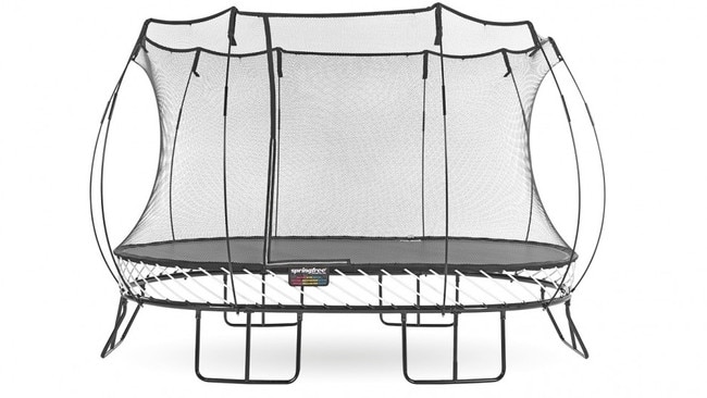 Springfree Trampolines use flexible rods instead of springs to reduce injury.